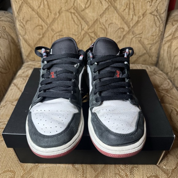 Size 9 - Air Jordan 1 Low Quai 54 2021 Preowned w/ Laces + Box DM0095-106 - Picture 5 of 12